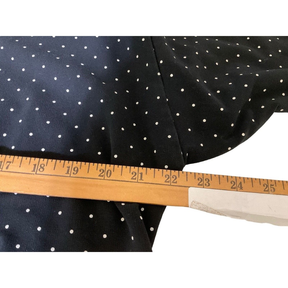 Charter Club Woman Weekend Black White Polka Dot Knit Top Size 1X‎ - Picture 5 of 6